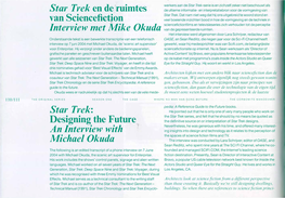 Ruimt·Es Van Sciencefi Tjon Interview Met Mike Okuda Star Trek