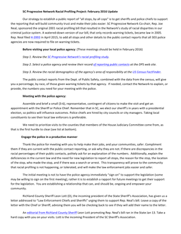 SC Progressive Network Racial Profiling Project: February 2016 Update