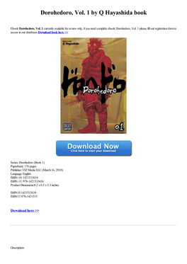 Download Ebook Dorohedoro, Vol. 1 by Q Hayashida Book