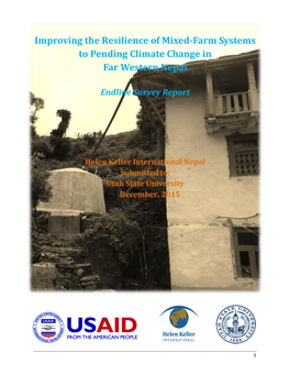 Improving the Resilience of Mixed-Farm Systems to Pending Climate Change in Far Western Nepal