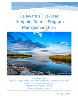 Delaware's 2019 Nonpoint Source Management Plan