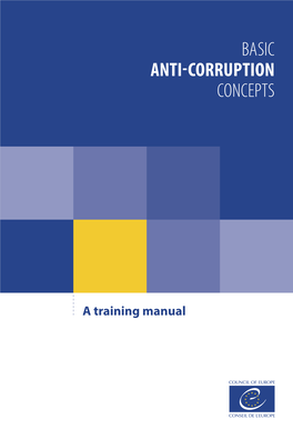 BASIC ANTI-CORRUPTION CONCEPTS a Training Manual