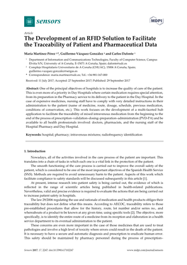 The Development of an RFID Solution to Facilitate the Traceability of Patient and Pharmaceutical Data