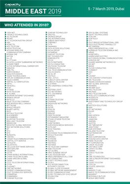 MIDDLE EAST 2019 5 - 7 March 2019, Dubai