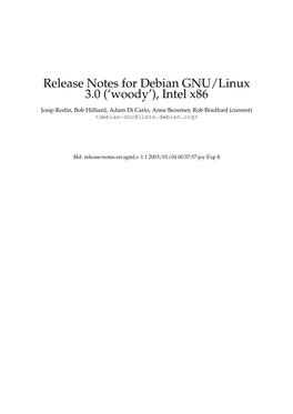 Release Notes for Debian GNU/Linux 3.0 ('Woody'), Intel