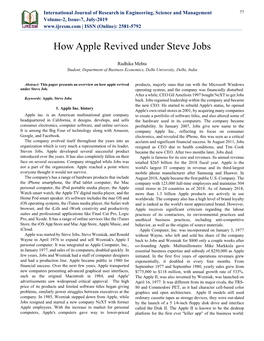 How Apple Revived Under Steve Jobs