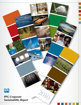 PPG Corporate Sustainability Report a Message from the Chairman