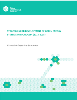 Strategies for Development of Green Energy Systems in Mongolia (2013-2035)