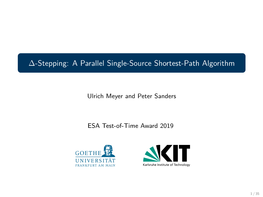A Parallel Single-Source Shortest-Path Algorithm