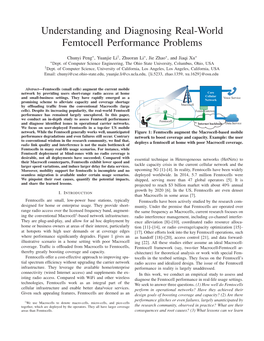 Understanding and Diagnosing Real-World Femtocell Performance Problems