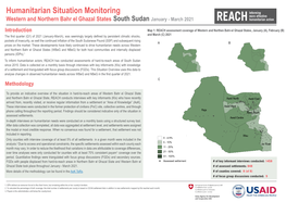 Humanitarian Situation Monitoring Western and Northern Bahr El Ghazal States South Sudan January - March 2021