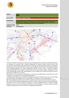 Studio Della Rete Ciclabile Comune Di Bergamo 1