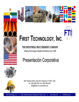 Presentación Corporativa De First Technology, Inc