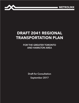 Draft 2041 Regional Transportation Plan