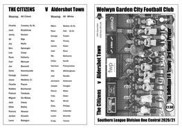 Welwyn Garden City Football Club the Buildbase FA Trophy 3Rd