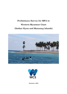 Preliminary Survey for MPA in Western Myanmar Coast (Nathar Kyun and Manaung Islands)