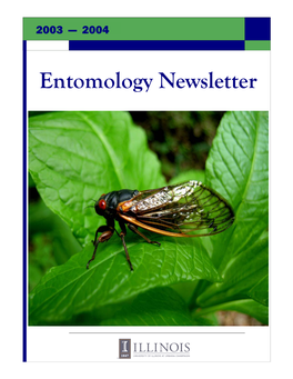 Entomology Newsletter