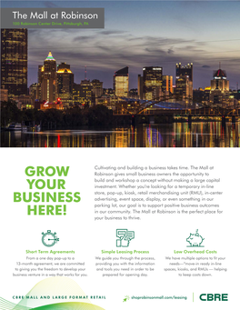 Grow Your Business Here!