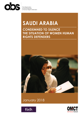 Saudi Arabia Condemned to Silence the Situation of Women Human Rights Defenders