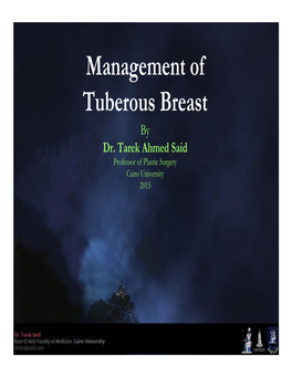 Management of Tuberous Breast by Dr