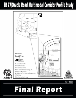 Sr 77/Oracle Road Multimodal Corridor Profile Study