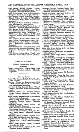 4522 Supplement to the London Gazette, 6 Apeil, 1919