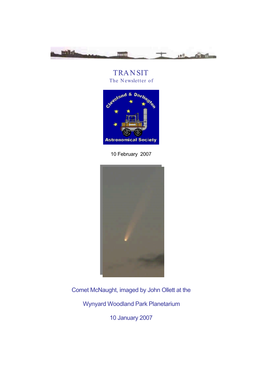 TRANSIT the Newsletter Of
