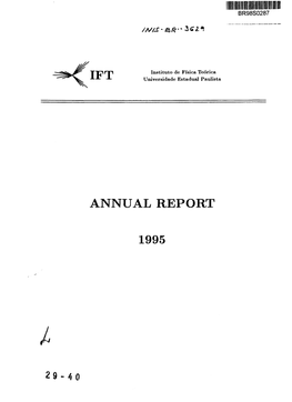 Ift Annual Report 1995