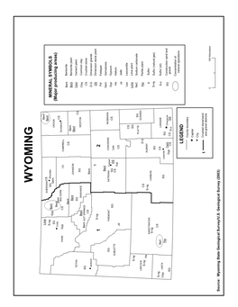 THE MINERAL INDUSTRY of WYOMING This Chapter Has Been Prepared Under a Memorandum of Understanding Between the U.S