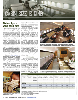 Bizliner Flyers Value Cabin Size