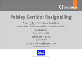 Paisley Corridor Resignalling