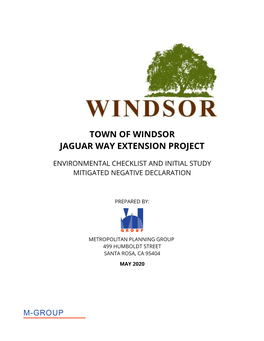 Town of Windsor Jaguar Way Extension Project