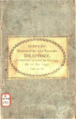 DIRECTORY, Pafclifhecl the Wter End of the Year 179.), for the Yec.R 179*