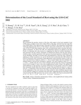 Determination of the Local Standard of Rest Using the LSS-GAC