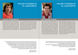 Polish Citizens in Kl Auschwitz Polish Citizens in Kl Auschwitz