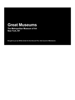 Great Museums