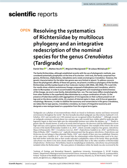 Resolving the Systematics of Richtersiidae by Multilocus