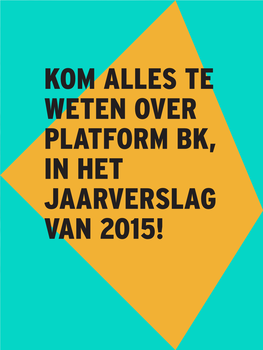 Jaarverslag 2015