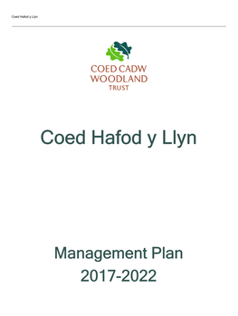Coed Hafod Y Llyn