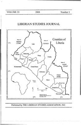 Liberian Studies Journal