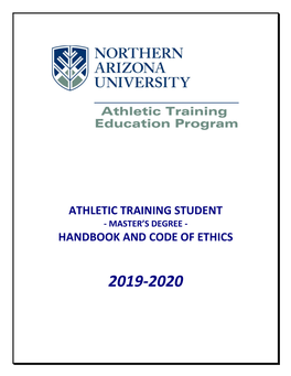 Athletic Training Student Handbook and Code of Ethics