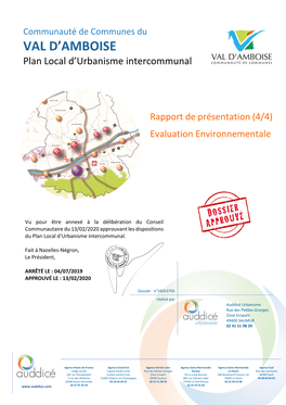 Plui VAL D'amboise - Évaluation Environnementale