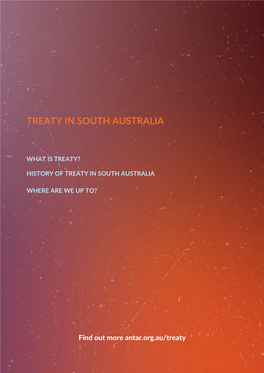 Treaty in South Australia