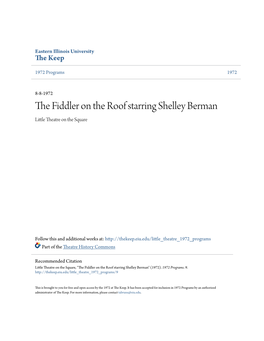 The Fiddler on the Roof Starring Shelley Berman