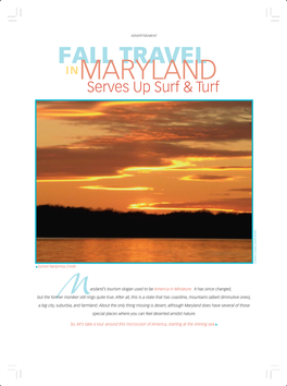 INMARYLAND Serves up Surf & Turf Charles County Government Psunset Nanjemoy Creek