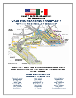 Year End Progress Report-2013 “Envision the Border As It Should Be”