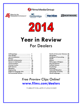 Year in Review for Dealers