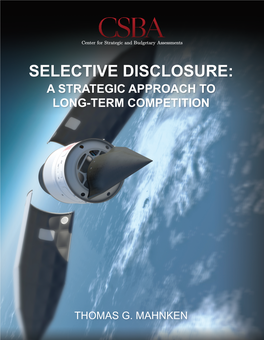 Selective Disclosure: a Strategic Approach to Long-Term Competition