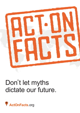 Don't Let Myths Dictate Our Future