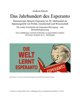 Geschichte Des Esperanto in Neutral-Moresnet